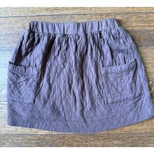 Kate Quinn Girls' Brown Quilted Skirt Size 5